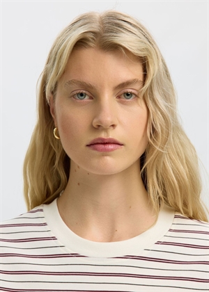 Essential ss striped boxy tee Delicioso Stripes Multi Stripes Selected Femme 